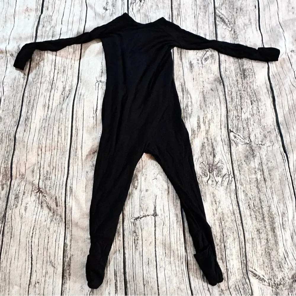 Little Sleepies Midnight Black Bamboo Footie; Unisex Size 12-18 Months
